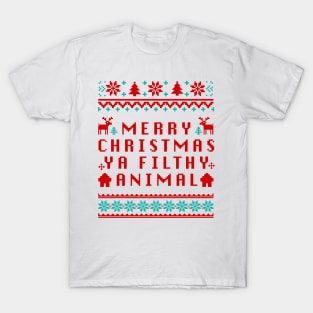 Merry Christmas Ya Filthy Animal T-Shirt